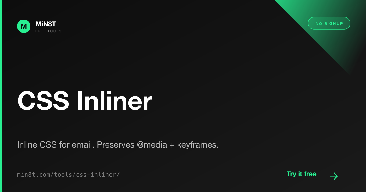 How to Inline CSS for HTML Email