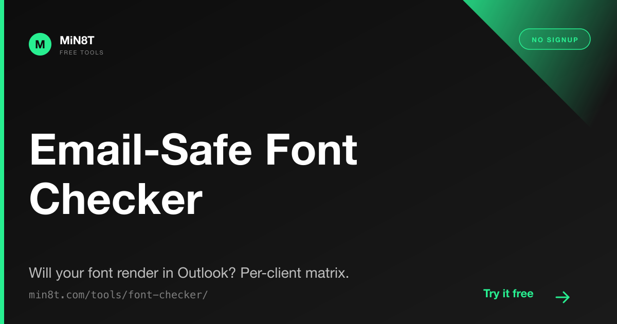 Web-Safe Fonts for Email: The Real Support Matrix in 2026